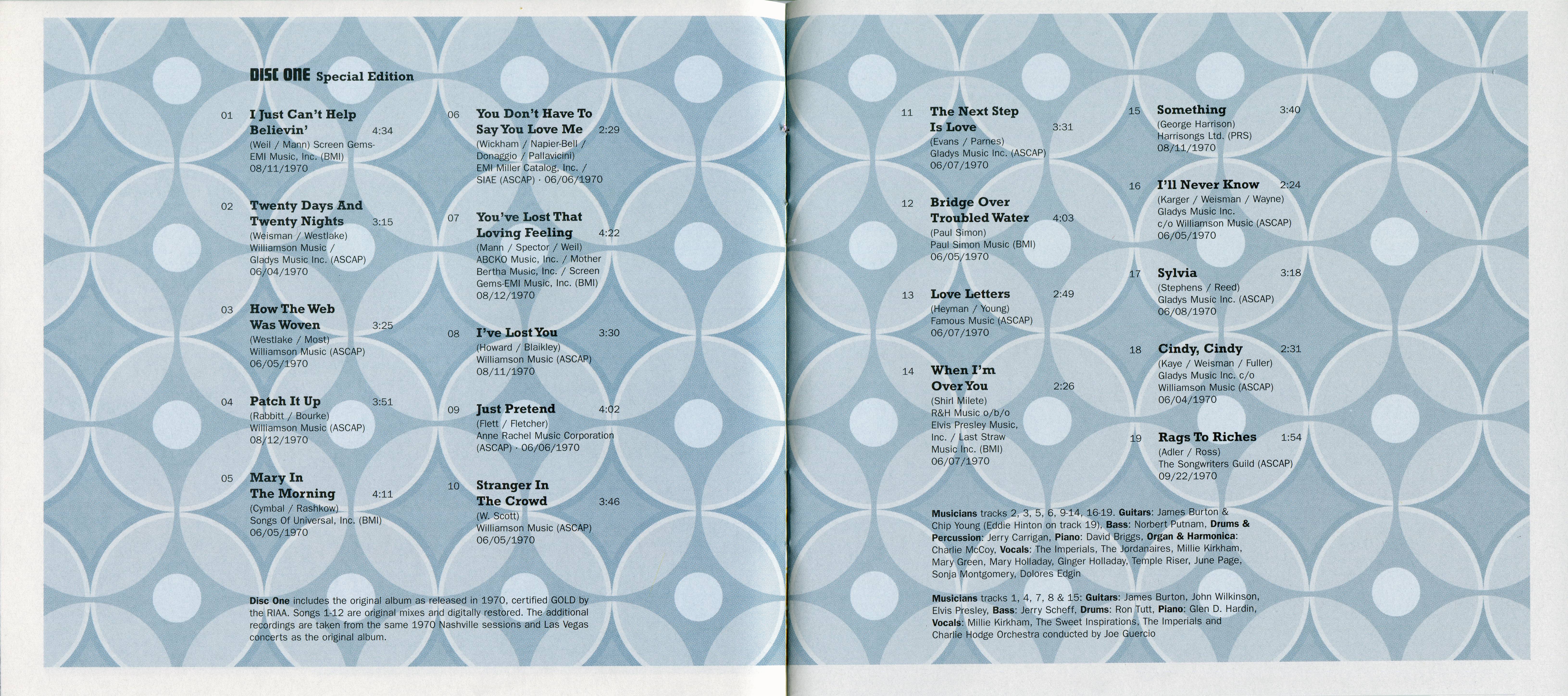 Elvis Presley Thats The Way It Is Special Edition : Booklet 5